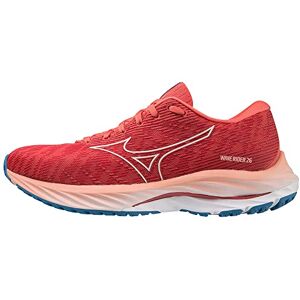 Mizuno Mixte Wave Rider 26 Chaussure de Course sur Route, Spiced Coral/Vaporous Gray/French Blue, 42.5 EU - Publicité