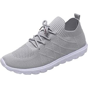 Solike Chaussures Femme Solike Chaussures de Course Running Sport Compétition Trail entraînement Femme Fille Basket Sneakers Outdoor Running Sports Fitness Gym Shoes - Publicité