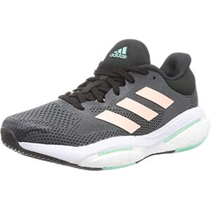 Adidas Femme Solar Glide 5 W Chaussures de Gymnastique, Grey Six/Light Flash Orange/Pulse Mint, 39 1/3 EU - Publicité