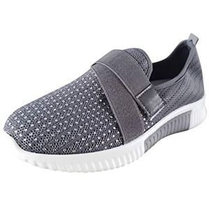 Générique Chaussure De Sport Femme Mode Basket Mode Air Running Course Chaussures sans Lacet Ete Outdoor Casual Mesh Respirant Confort Sneakers Chaussures de Sécurité - Publicité