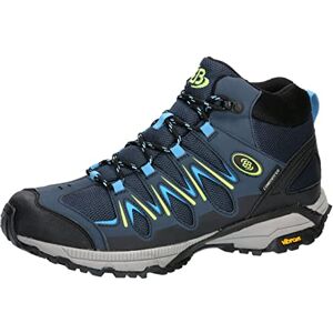 Brütting Mixte Expedition Mid Chaussures de Trail, Bleu Marine/Citron, 36 EU - Publicité