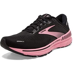 Brooks Femme Adrenaline GTS 22 Chaussure de Course, Black/Dianthus/Silver, 39 EU - Publicité