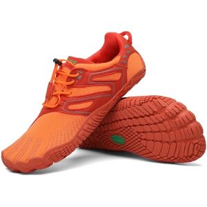 SAGUARO Chaussure Minimaliste Femme Chaussures Minimalistes Trail Running Cinq Doigts Chaussure Sport Marche Randonnée Giants Orange 40 EU - Publicité