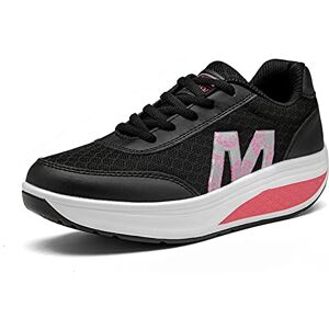 Minjet Femmes Minceur Taille Chaussures de Sport décontractées Plate-Forme Baskets pour Chaussures de Running sur Route Femme - Publicité