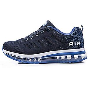 Axcone Homme Femme Air Running Baskets Chaussures Outdoor Running Gym Fitness Sport Sneakers Style Multicolore Respirante Marche Nordique 833 BU 38EU - Publicité