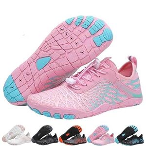 MIOKUKO Hike Footwear Barefoot, Minimalist Trail Running Barefoot Shoes, Barefoot Shoes Women Wide Toe Box (Pink,37) - Publicité