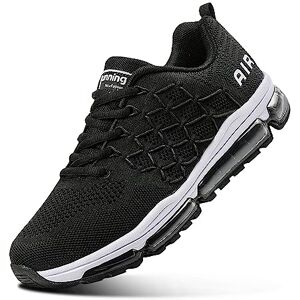 Sumateng Chaussures de Sport Homme Air Running Baskets Femme Outdoor Casual Course Sneakers Fitness Respirantes Sport Shoes Black B 36 - Publicité