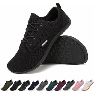 Geweo Homme Femme Minimaliste Chaussures Pieds Nus Respirant Fitness Barefoot Shoes Légère Antidérapant Chaussures de Trail Running Baskets de Plage Gym Outdoor Indoor Sport, Noir 41 EU - Publicité