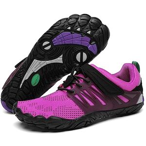 SAGUARO Chaussure Minimaliste Femme Chaussures de Trail Running Outdoor & Indoor Gym Fitness Randonnée Escalade Marche Barefoot Shoes Antidérapant Chaussure Plage Phlox Violet, GR.36 EU - Publicité