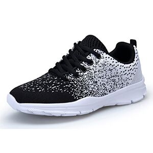 KOUDYEN Chaussures de Sport Course Homme Femme Basket Lacets Fitness Confortable Sneakers Trail Running Shoes,XZ746-W-blackwhite-EU40,XZ746-W-blackwhite-EU40 - Publicité