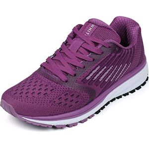 WHITIN Chaussures de Course Running Femme Mode Multisports Trail Entraînement Outdoor Fitness Gym Athlétique Baskets Sneakers Violet 36 - Publicité