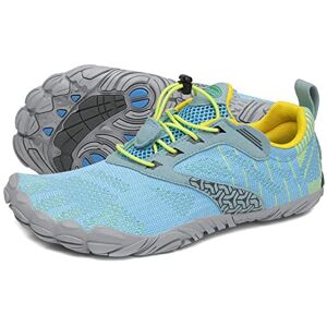 SAGUARO Chaussures de Trail Running Femme Chaussures Minimalistes Chaussures Sport Outdoor & Indoor Gym Fitness Randonnée Escalade Marche Barefoot Shoes Chaussures Aquatiques, 055 Bleu Ciel, 36 EU - Publicité