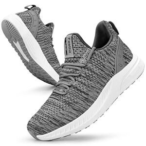 Feethit Femme Baskets Respirant Marche Running Chaussures Fitness Course Basses Gym Mode Sneakers 38 Gris New - Publicité