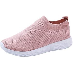 Susenstone Chaussures Femme Ete Confortable Pas Cher Soldes Baskets Basses Plate Running Jogging Sport Respirant Mesh Chaussette Fille Tennis Sneakers - Publicité