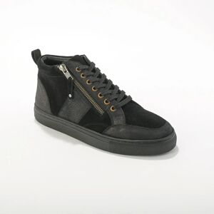 Blancheporte Baskets montantes zippées en cuir et croûte de cuir - BlancheporteUne paire de sneakers digne de vous suivre partout ! Tout en douceur et en élégance avec son alliance de cuir et croûte de cuir, ce modèle facile à vivre se zippe en un clin d'