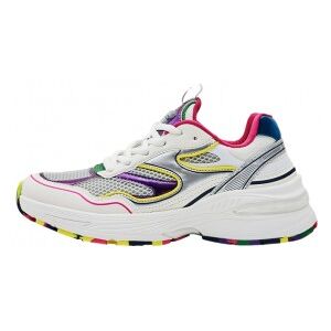 Desigual pour femme. 23WSKP07 Trainers Moon Multicolour white (40), Blanc, 1 à 3 cm, Lacets, Casuel, Sport, Running, Multisport - Publicité