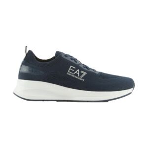 EA7 unisex. X8X149_XK349 Trainers Maverick Knit navy (37 1/3), Plat, Lacets, Casuel, Sport, Multisport, Marine - Publicité