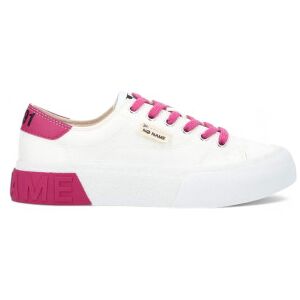 NO NAME pour femme. QNBCCF0 Baskets en toile Reset blanc, rose (36), Tissu, 3 à 5 cm, Lacets, Casuel - Publicité