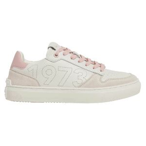 Pepe Jeans pour femme. PLS00003 Camden Rise W Off-White Leather Sneakers (36), Cuir, Blanc, Plat, 1 à 3 cm, Lacets, Casuel - Publicité