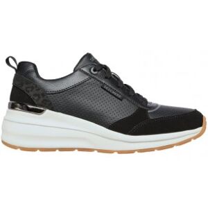 Skechers pour femme. 155616 Trainers Billion - Taches subtiles noir, blanc (40), 3 à 5 cm, Lacets, Casuel, Imitation cuir, Imprimé animal - Publicité