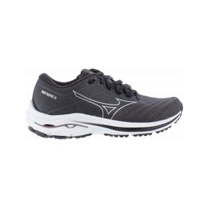 MIZUNO Wave inspire 18 femme - Taille : 38.5 - Couleur : 04/BLACK/SILVER/EBON - Publicité