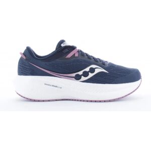 SAUCONY Triumph 21 femme - Taille : 42.5 - Couleur : 105- NAVY/ORCHID - Publicité