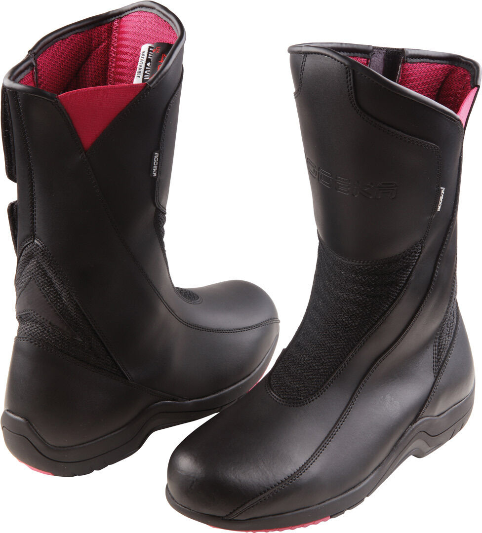 Modeka Bunbury Bottes de moto de dames Noir taille : 40