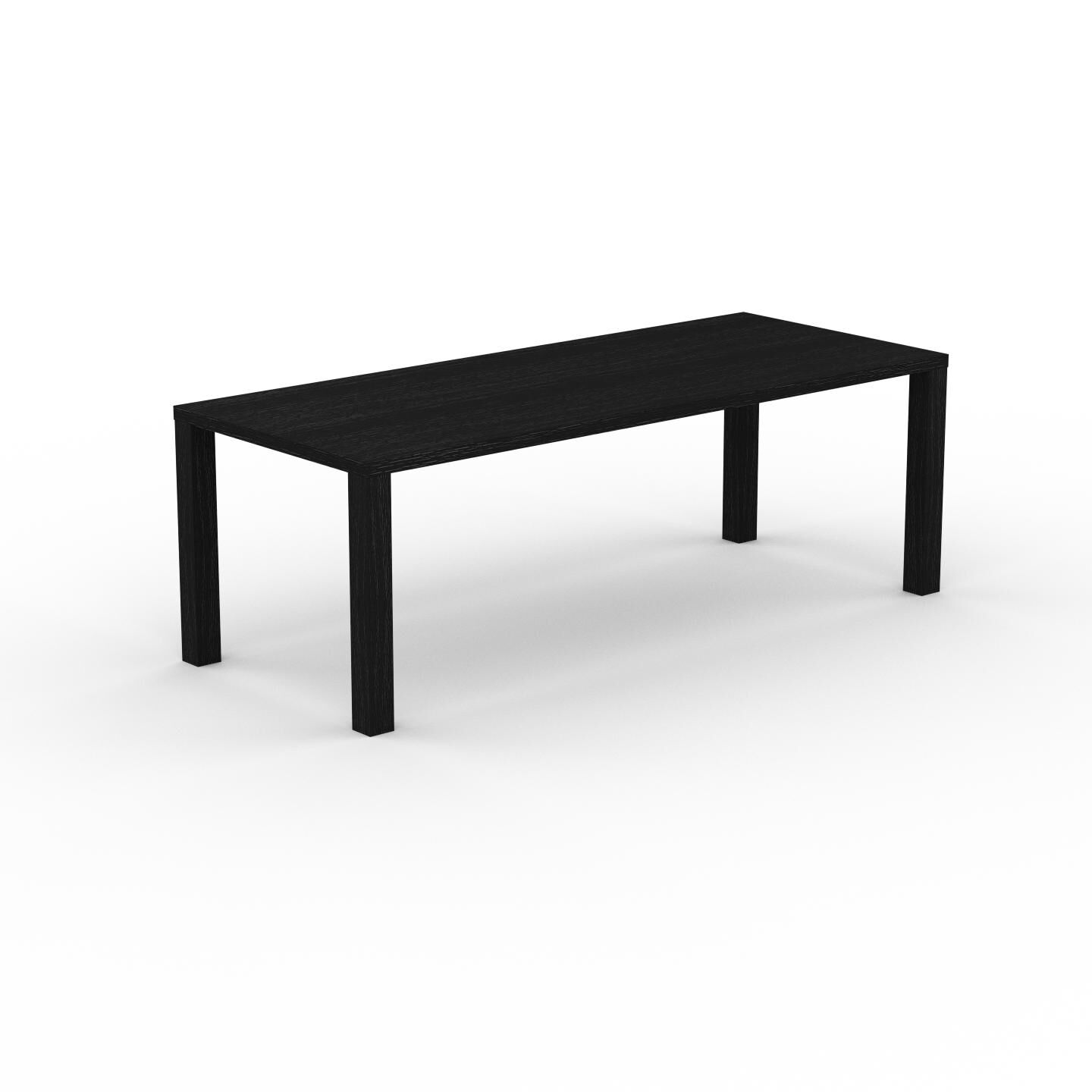 MYCS Table à manger - Wengé, design, pour salle à manger ou cuisine plateau de qualité - 220 x 76 x 90 cm, personnalisable