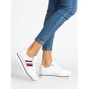 Tommy Hilfiger Corporate Lifestyle Runner Sneakers in pelle donna Sneakers Basse donna Bianco taglia 38