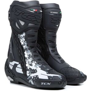 Stivali Moto Racing Tcx 7669 RT-RACE Nero Bianco Grigio taglia 42