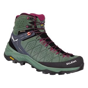 Salewa Ws Alp Trainer 2 Mid GTX - scarponi trekking - donna Green/Black 8,5 UK