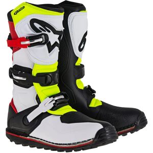 ALPINESTARS - Stivali Tech T Bianco / Rosso / Giallo Fluo / Nero Nero,Rosso,Giallo,Alta visibilità,Bianco 10 (EU 44.5)