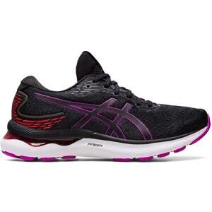 Asics Gel Nimbus 24 Nero Viola Rosso Scarpe Running Donna EUR 37,5 / US 6,5