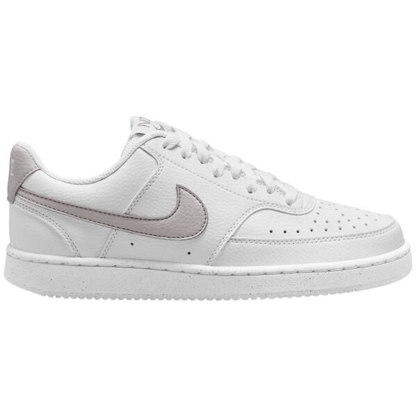 nike court vision low next nature - sneakers - donna white/light violet 7 us