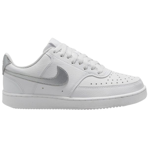 nike court vision low next nature w - sneakers - donna white/grey 7,5 us