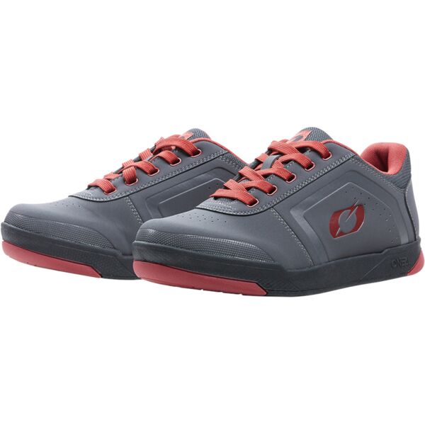 oneal pinned flat pedal v.22 scarpe grigio rosso 47