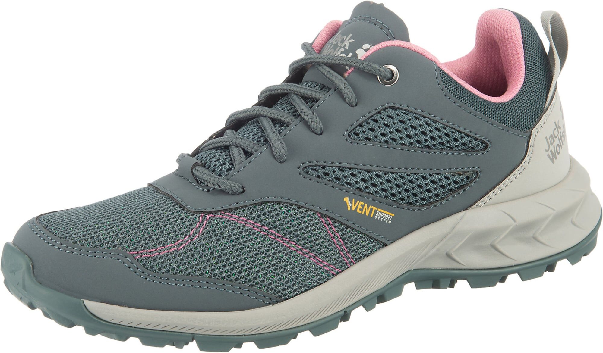 JACK WOLFSKIN Scarpa bassa 'Woodland' Grigio