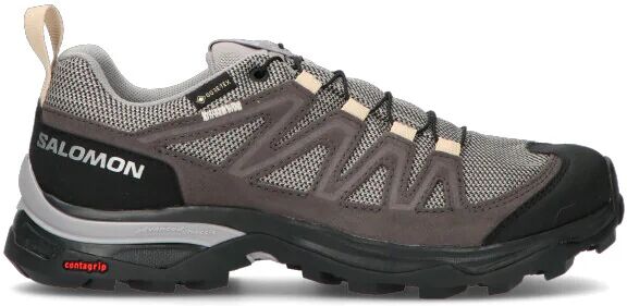 Salomon X WARD LEATHER GTX W Scarpa running donna grigia in pelle NERO 39 ½