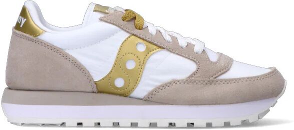 Saucony Sneaker donna bianca/oro/beige in suede 40