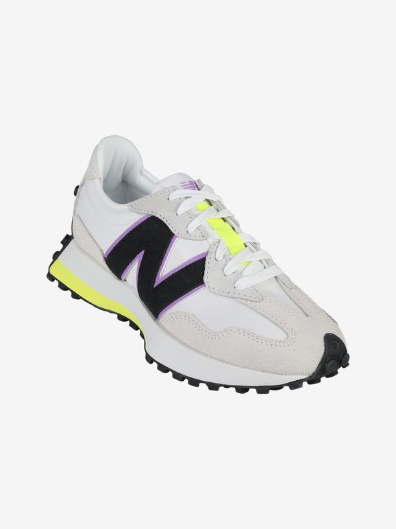 New Balance 327 Sneakers donna in pelle e tessuto Scarpe sportive donna Viola taglia 39