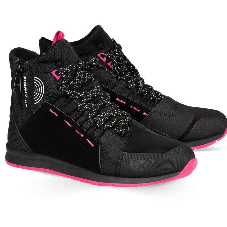 Scarpe Moto Donna Ixon FREAKY WP LADY Nero Rosa taglia 37