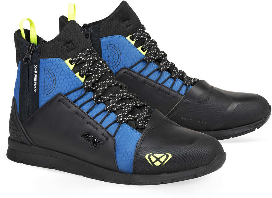 Scarpe Moto Ixon FREAKY WP Nero Blu Giallo taglia 39