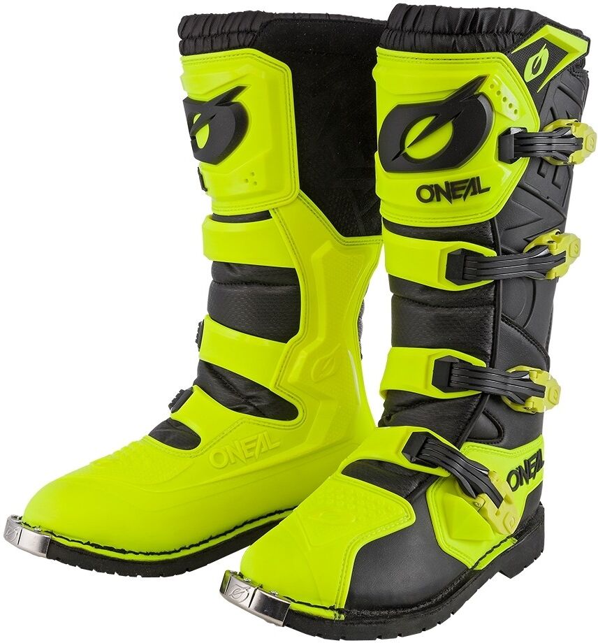 Oneal Stivali Moto Cross Enduro O'Neal RIDER PRO Nero Giallo Fluo taglia 48