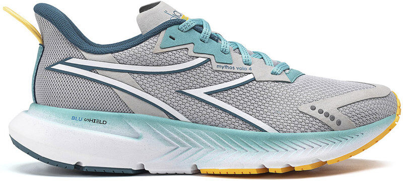 Diadora Mythos Blushield Volo 4 W - scarpe running neutre - donna Grey/Blue 6 UK