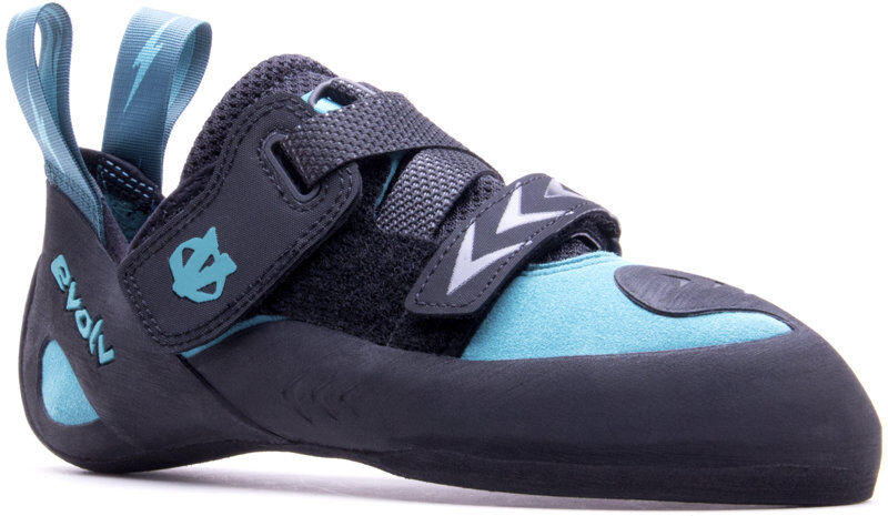 Evolv Kira - scarpette da arrampicata - donna Black/Light Blue 7,5 UK