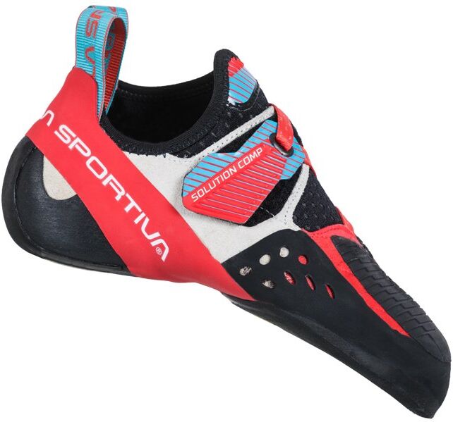 La Sportiva Solution Comp - scarpette da arrampicata - donna Red/Light Blue 35,5