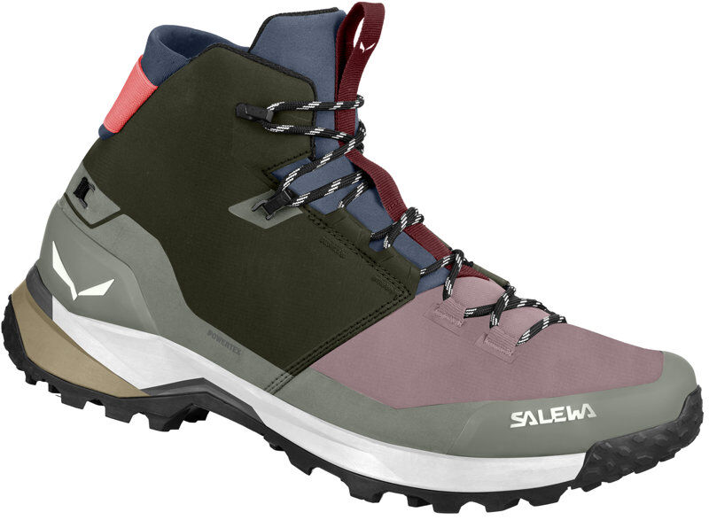 Salewa Puez Mid Ptx W - scarpe trekking - donna Green/Pink 5,5 UK