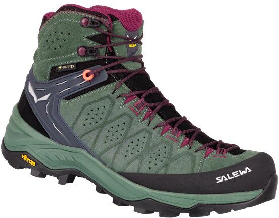 Salewa Ws Alp Trainer 2 Mid GTX - scarponi trekking - donna Green/Black 7,5 UK