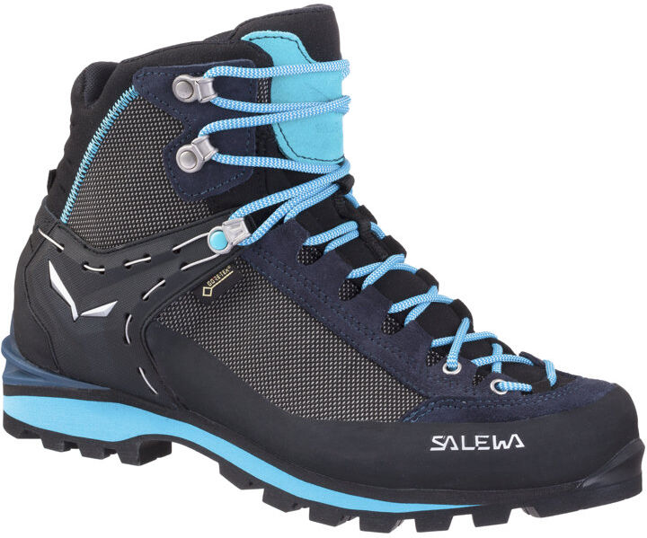 Salewa Ws Crow GTX - scarponi alta quota alpinismo - donna Black/Dark Blue/Light Blue 8 UK