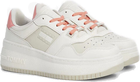 Tommy Jeans Retro Basket - sneakers - donna White/Pink 36